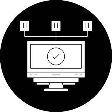 Görev simgesi, vektör illüstrasyonu basit tasarım