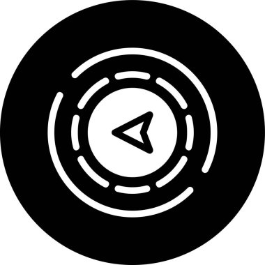 Pusula-batı simgesi, vektör illüstrasyonu basit tasarım