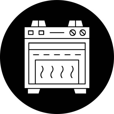 Soba simgesi, vektör illüstrasyonu basit tasarım