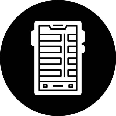 akıllı telefon simgesi, vektör illüstrasyonu basit tasarım