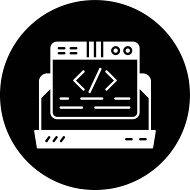 Geliştirici simgesi, vektör illüstrasyonu basit tasarım