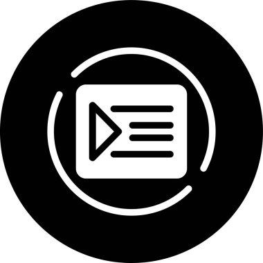 Girinti simgesi, vektör illüstrasyonu basit tasarım