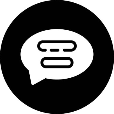 yorum simgesi, vektör illüstrasyonu basit tasarım