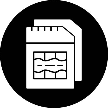 SIKart simgesi, vektör illüstrasyonu basit tasarım