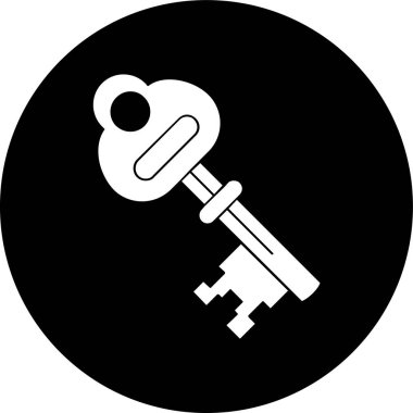 anahtar simgesi, vektör illüstrasyonu basit tasarım