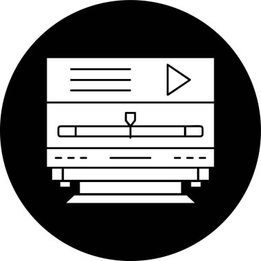 Hareket Grafikleri simgesi, vektör illüstrasyonu basit tasarım