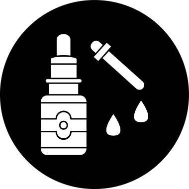 Serum simgesi, vektör illüstrasyonu basit tasarım