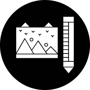 resim simgesi, vektör illüstrasyonu basit tasarım