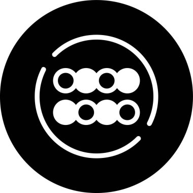 Kavrama noktaları simgesi, vektör illüstrasyonu basit tasarım