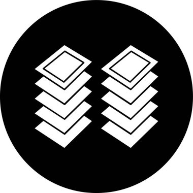 Katman simgesi, vektör illüstrasyonu basit tasarım