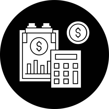 Budget icon, vector illustration simple design
