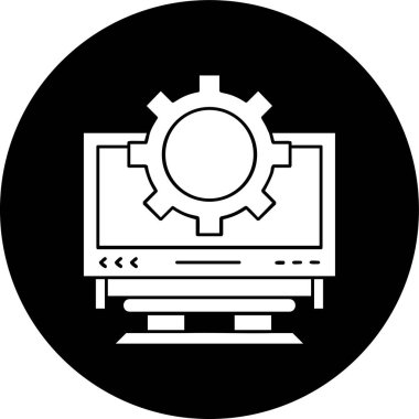 Geliştirme simgesi, vektör illüstrasyonu basit tasarım