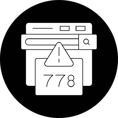 778 Hata simgesi, vektör illüstrasyonu basit tasarım