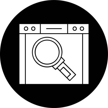 Browser icon, vector illustration simple design