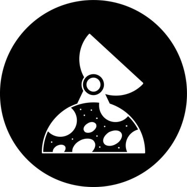 uydu anten simgesi, vektör illüstrasyonu basit tasarım