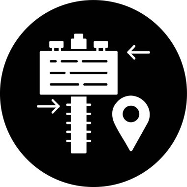 İmza panosu simgesi, vektör illüstrasyonu basit tasarım