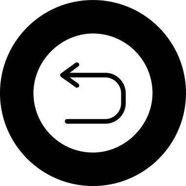 Geri al simgesi, vektör illüstrasyonu basit tasarım