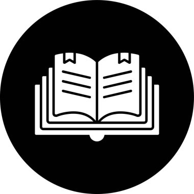 açık kitap simgesi, vektör illüstrasyonu basit tasarım