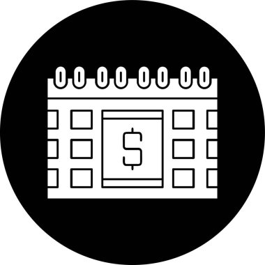 Takvim simgesi, vektör illüstrasyonu basit tasarım