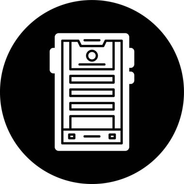 akıllı telefon simgesi, vektör illüstrasyonu basit tasarım