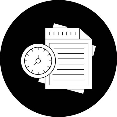 belge simgesi, vektör illüstrasyonu basit tasarım