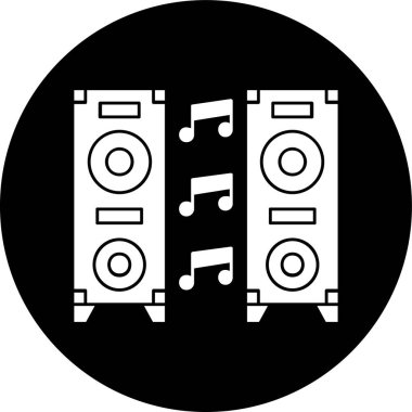 hoparlör simgesi, vektör illüstrasyonu basit tasarım