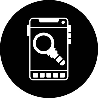 mobil simge, vektör illüstrasyonu basit tasarım