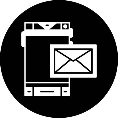 mobil simge, vektör illüstrasyonu basit tasarım