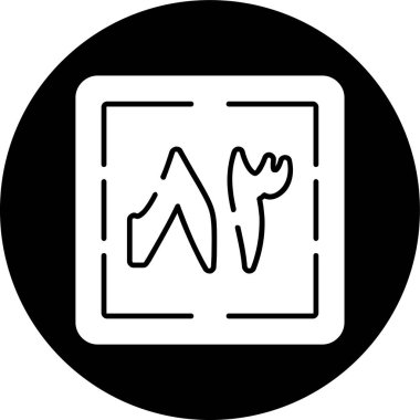 Thalatha wa Thamaniyaun simgesi, vektör çizimi basit tasarım