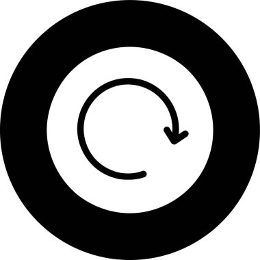 Simge döndür, vektör illüstrasyonu basit tasarım