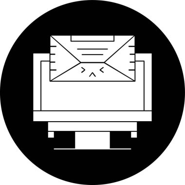 e- posta simgesi, vektör illüstrasyonu basit tasarım