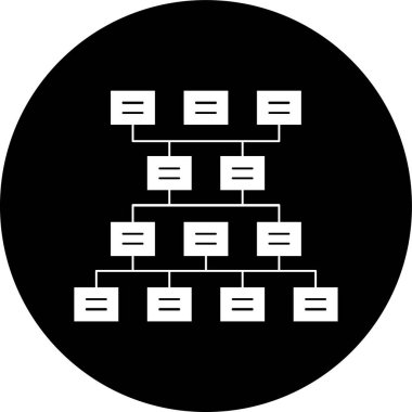 Çalışma akışı simgesi, vektör illüstrasyonu basit tasarım
