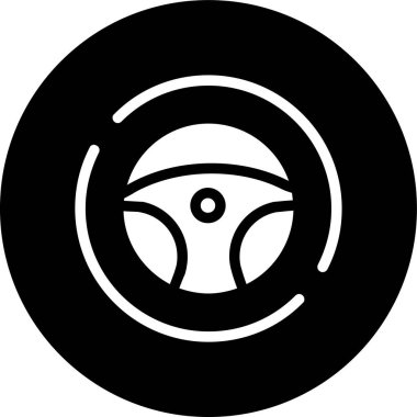 Direksiyon simgesi, vektör illüstrasyonu basit tasarım