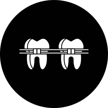 Parantez simgesi, vektör illüstrasyonu basit tasarım