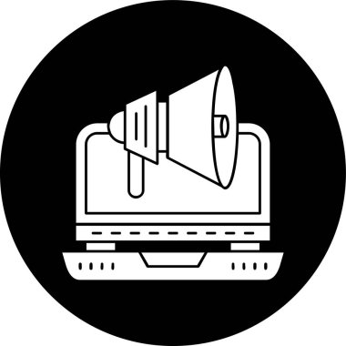 dizüstü bilgisayar simgesi, vektör illüstrasyonu basit tasarım