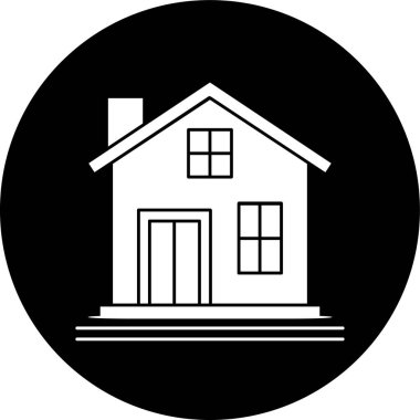 ev simgesi, vektör illüstrasyonu basit tasarım