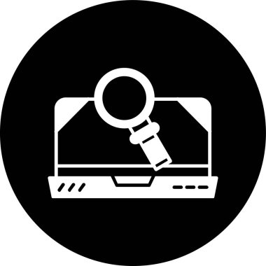 araştırma simgesi, vektör illüstrasyonu basit tasarım