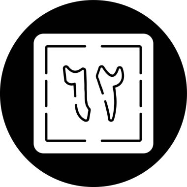 Ithnan wa Sittun simgesi, vektör illüstrasyonu basit tasarım