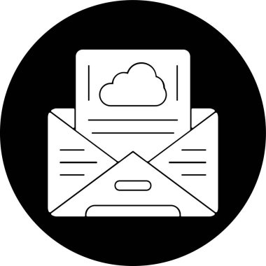 e- posta simgesi, vektör illüstrasyonu basit tasarım