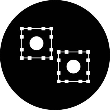 Bağlama Kutusu simgesi, vektör illüstrasyonu basit tasarım