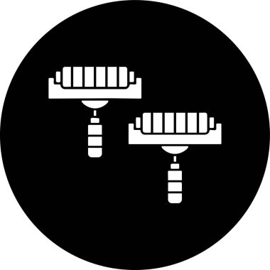 boya silindiri simgesi, vektör illüstrasyonu basit tasarım