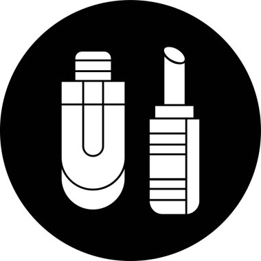 Makyaj simgesi, vektör illüstrasyonu basit tasarım