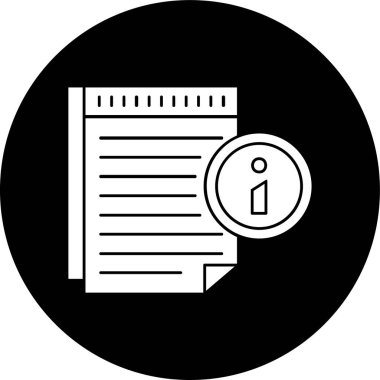 bilgi simgesi, vektör illüstrasyonu basit tasarım