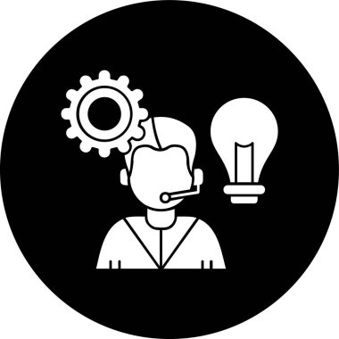 fikir simgesi, vektör illüstrasyonu basit tasarım