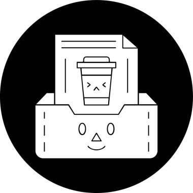 Trash Bin icon, vector illustration simple design