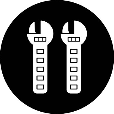 Ayarlanabilir Wrench simgesi, vektör illüstrasyonu basit tasarım