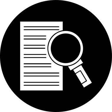 Search icon, vector illustration simple design