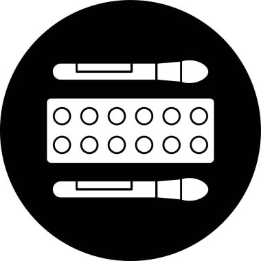 Contour Simgesi, vektör illüstrasyonu basit tasarım