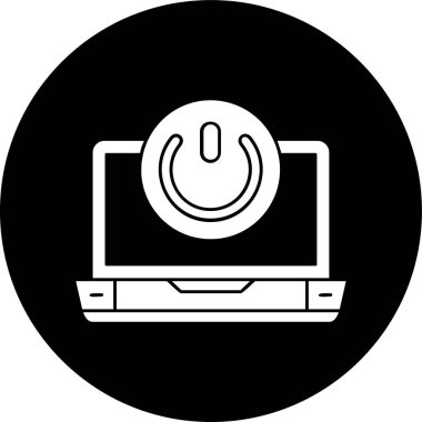 Power icon, vector illustration simple design