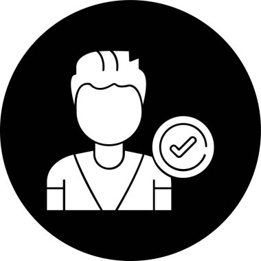 Account Verification icon, vector illustration simple design